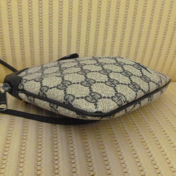 Gucci Navy GG Web Coated Canvas Crossbody Bag - Picture 5 of 10